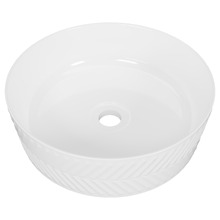 Allure Arrow 360mm Round Ceramic Above Counter Basin